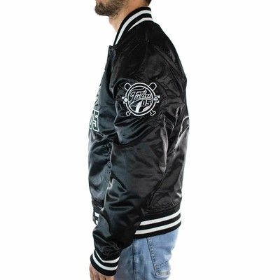 FUBU FUBU HERRENJACKE BOMBERJACKE VARSITY JACKET IN SCHWARZ 6075092