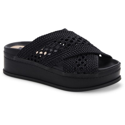 

Dolce Vita Женские плетеные сандалии Winona без шнурков на плоской платформе BHFO 3419, Black woven, Winona