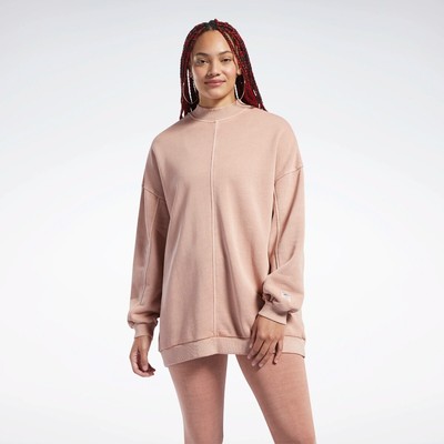 

Reebok Classics Wmns Natural Dye Small Logo Crewneck Women canyon коралловый, Розовый