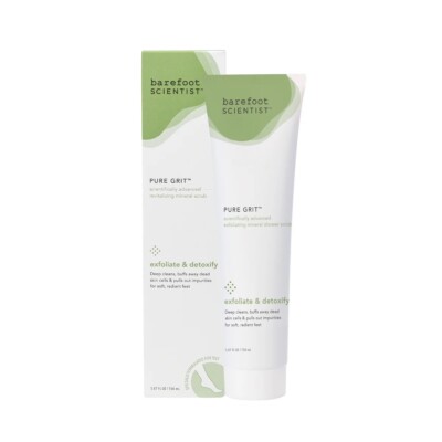 Barefoot Scientist Pure Grit Foot Scrub Full Size 5.07 exfoliate & detoxify New