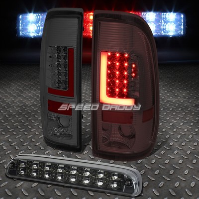 3D СВЕТОДИОДНЫЙ КРАСНЫЙ L-ОБРАЗНЫЙ ХРОМИРОВАННЫЙ ДЫМОВОЙ ШЛЕЙФ + ДВУХРЯДНЫЙ 3-Й СТОП-СИГНАЛ ДЛЯ 08-16 SUPER DUTY
