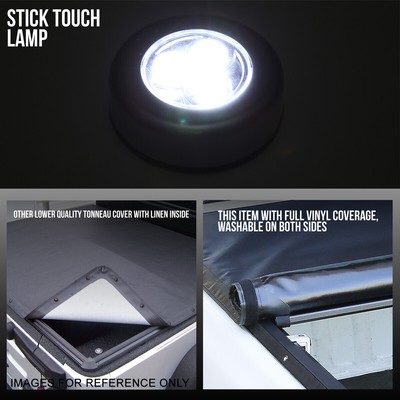 FOR 1994-2003 CHEVY S10/GMC SONOMA FLEETSIDE 6FT BED SOFT ROLL-UP TONNEAU COVER