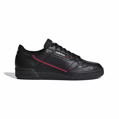 ADIDAS ORIGINALS ADIDAS ORIGINALS CONTINENTAL 80 UNISEX MEN'S WOMEN'S CASUAL SHOE- CORE BLACK/SCA