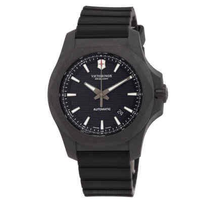 Pre-owned Inox Victor I.n.o.x Carbon Automatic Black Dial Men's Watch 241866.1 Vict2418661a