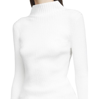 

Женский белый шерстяной вязаный свитер с высоким воротником 3.1 Phillip Lim  BHFO 1523, Antique white
