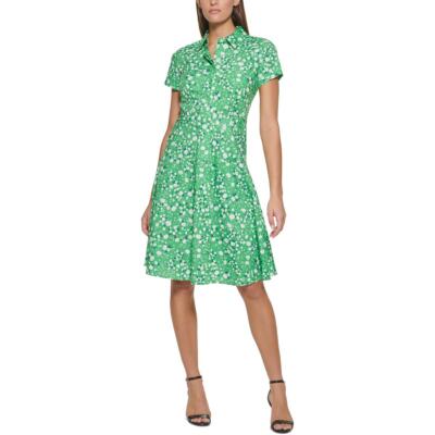 

Женское платье-рубашка длиной до колена с цветочным принтом Tommy Hilfiger BHFO 9212, Fern green multi