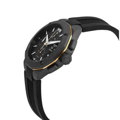Pre-owned Baume & Mercier Baume Et Mercier Riviera Chronograph Automatic Black Dial Men's Watch M0a10625