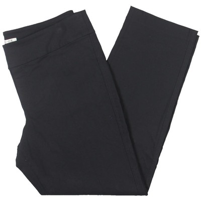 Nic + Zoe Womens Black Pull On Straight Leg Pants Petites 2P BHFO 8504
