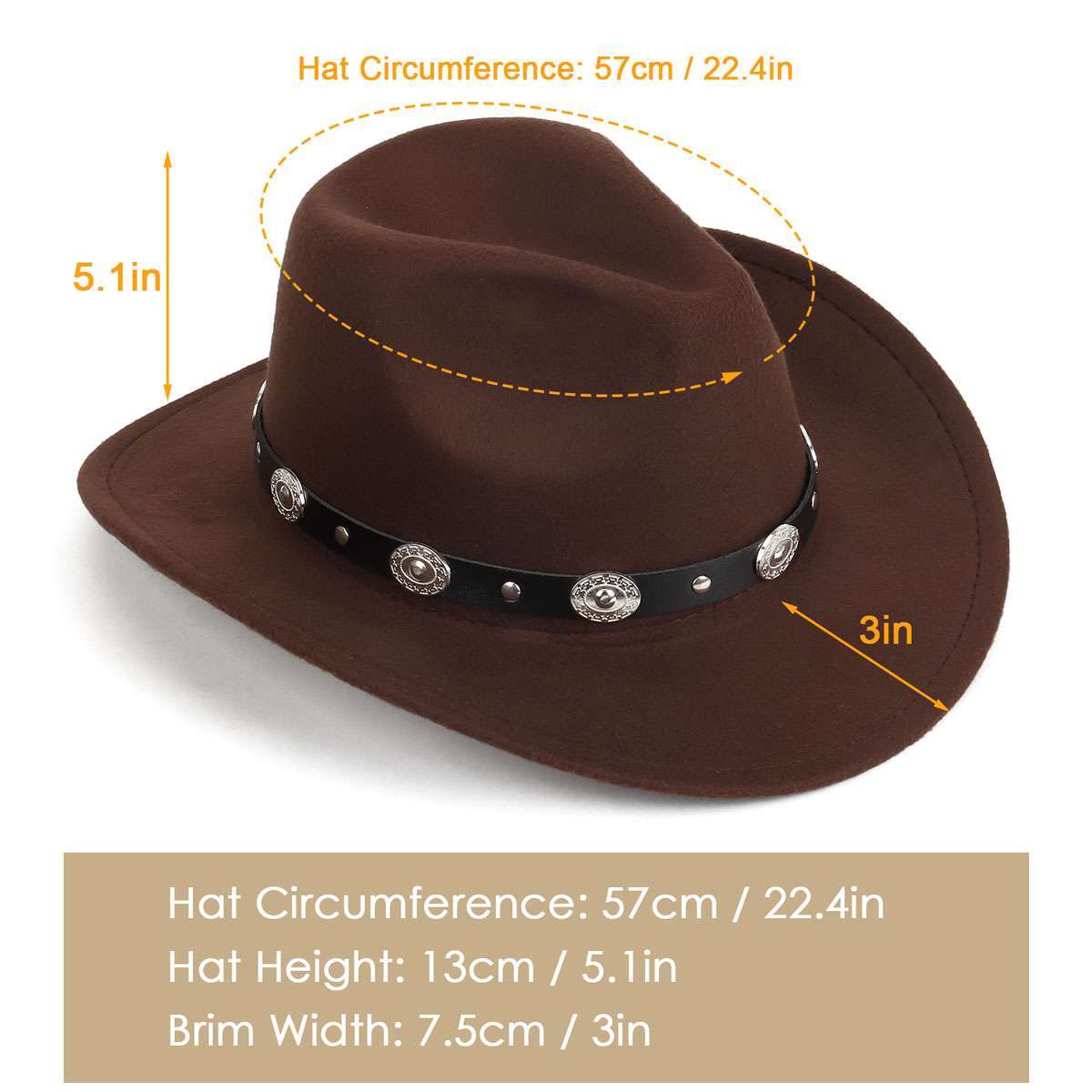 Wide Brim Hat Fedora Panama Western Cowboy Girl Hat Casual Cap For Men Womens