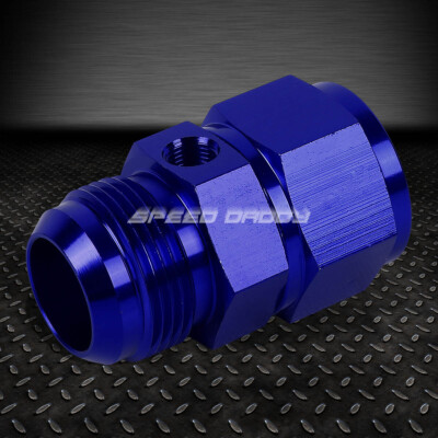 16AN AN16 AN-16 РАСТРУБНЫЙ СОЕДИНИТЕЛЬ ДЛЯ МУЖЧИН И ЖЕНЩИН 1/8 ДЮЙМА С СИНЕЙ АЛЮМИНИЕВОЙ ОТДЕЛКОЙ