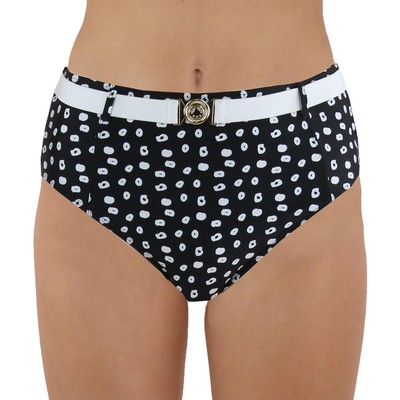 Женские черные плавки Juicy Couture с поясом и принтом, разделяющие низ, XL BHFO 6499