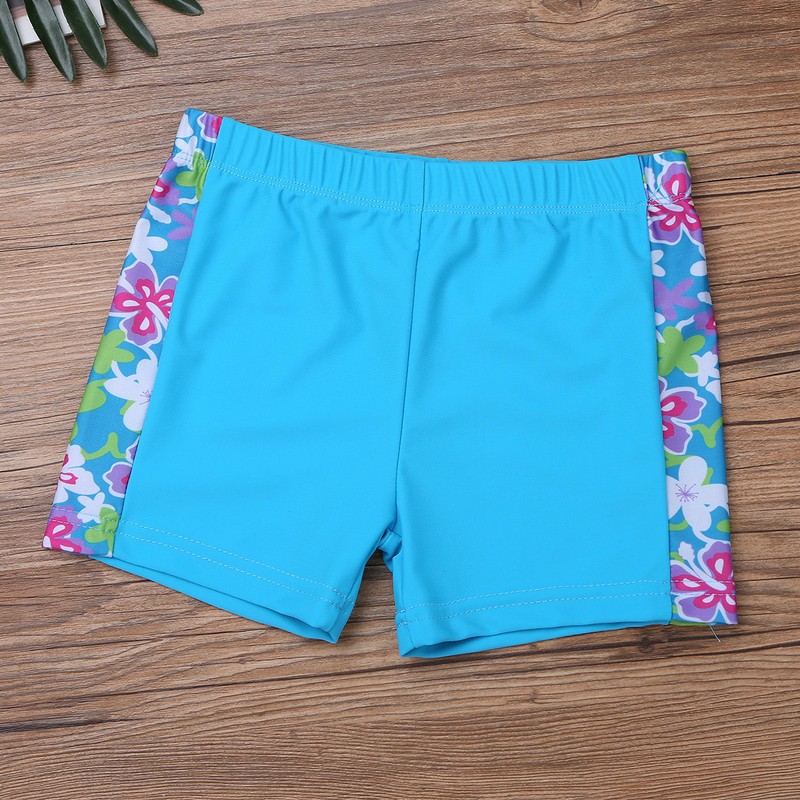 Kids Floral Bikini Swimsuits Girls Tankini Tops+Bottoms Bathing Suits