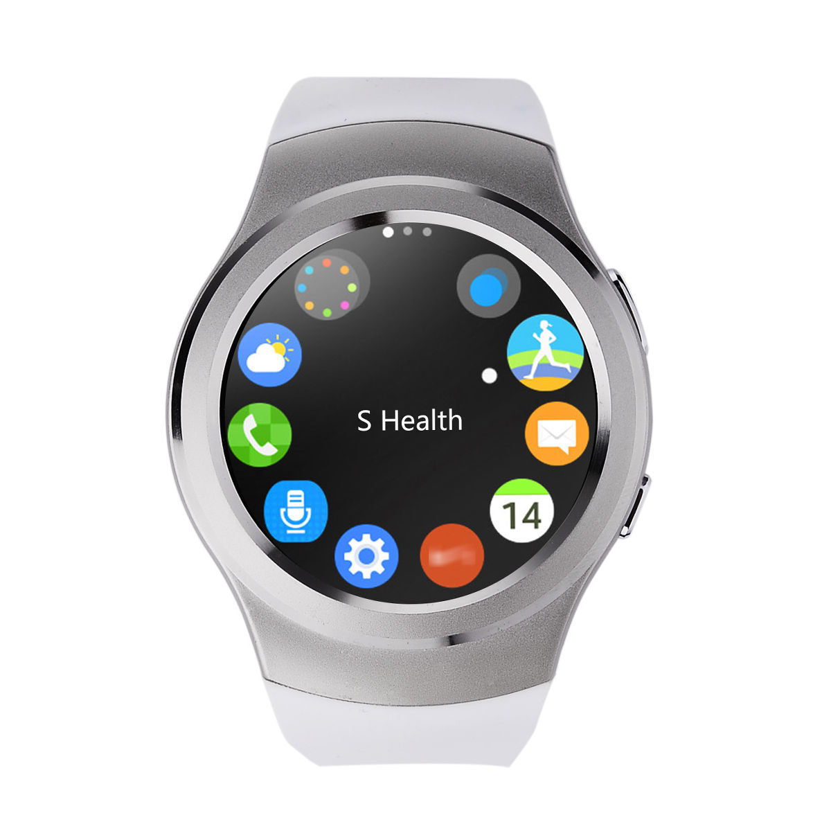 Tejido/tela banda Caja de acero inoxidable Relojes inteligentes