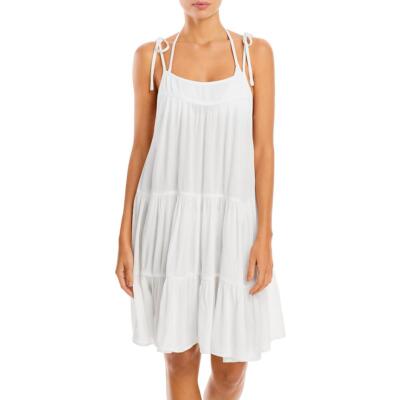 Женское платье Aqua Swim с завязками на плечах, пляжная одежда, накидка BHFO 6759