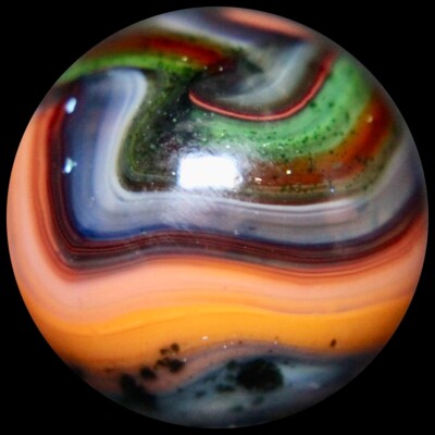 DAS West Virginia Red Buds Marble Collector Series: Killer Neon Orange w/Mica