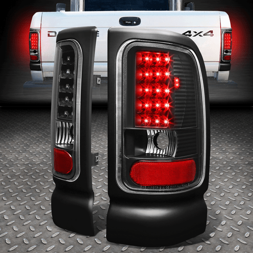 [ПОЛНЫЙ СВЕТОДИОД]ДЛЯ 94-02 DODGE RAM 1500 2500 3500 ЗАДНИЙ ФОНАРЬ, ЗАДНИЕ СТОП-СИГНАЛЫ, ЧЕРНЫЙ