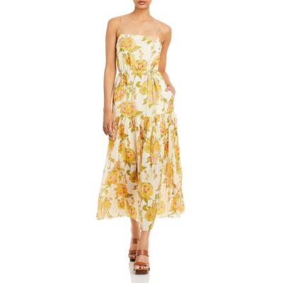 

Женское летнее платье миди с поясом и цветочным принтом Rebecca Taylor BHFO 3016, Wild peony