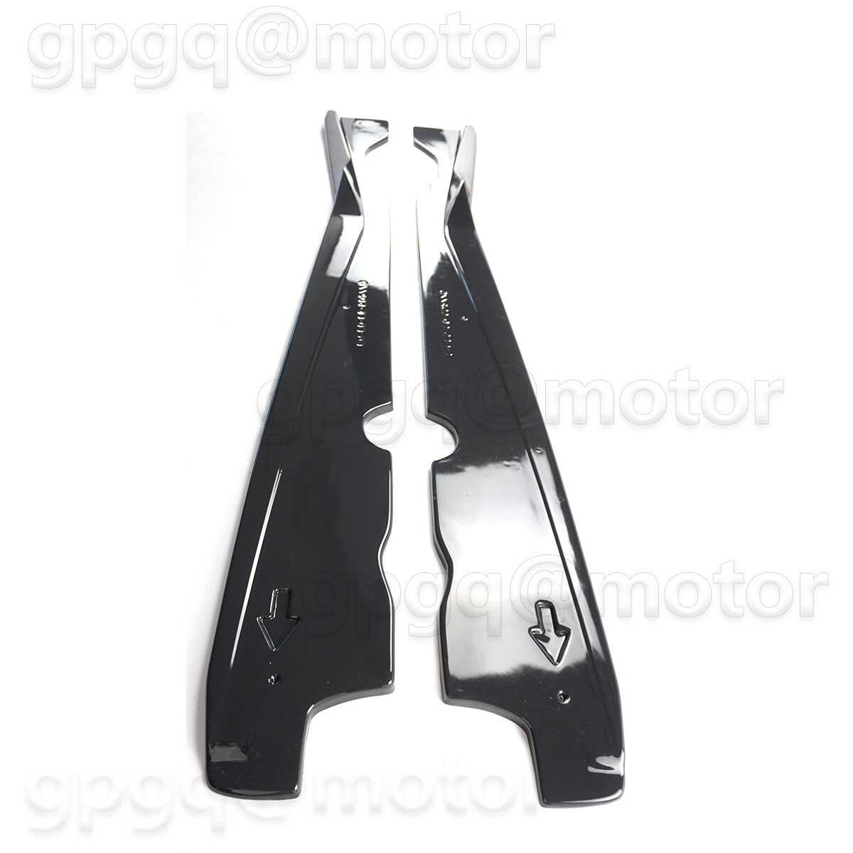 For Corvette C8 20-2025 Glossy Black V2 Style Side Skirts Extension Rocker Panel