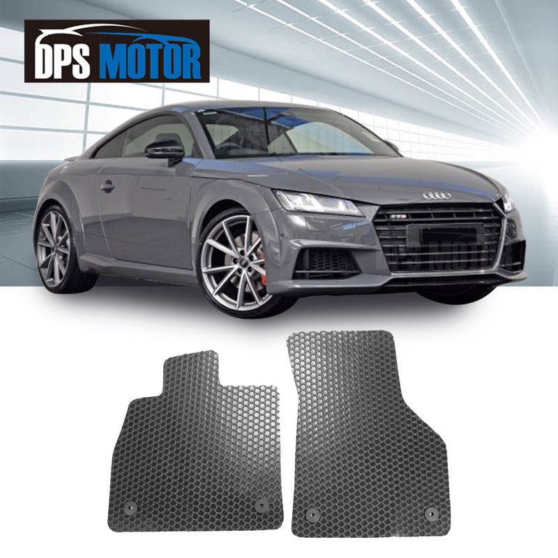 All Weather Black Rubber Floor Mats Custom 2pcs Front For 2016