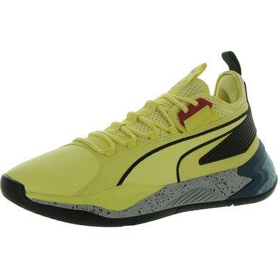 Повседневные и модные кроссовки Puma Mens uproar hybrid court thunder желтого цвета 2560