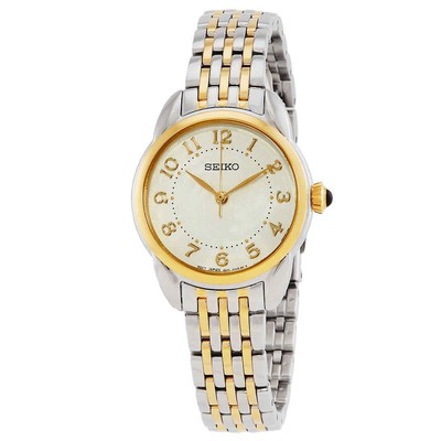 Pre-owned Seiko Quartz Champagne Dial Ladies Watch Sur562p1