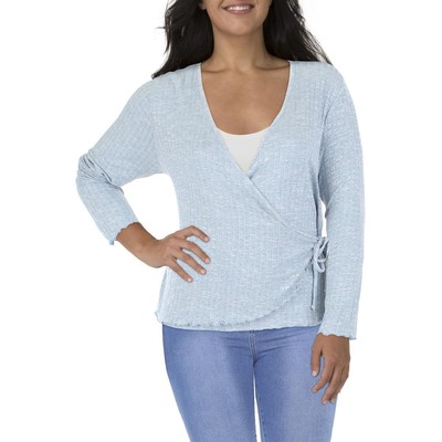 

Женская синяя блузка-пуловер с воротником Rebellious One Plus  BHFO 9651, Dusty blue