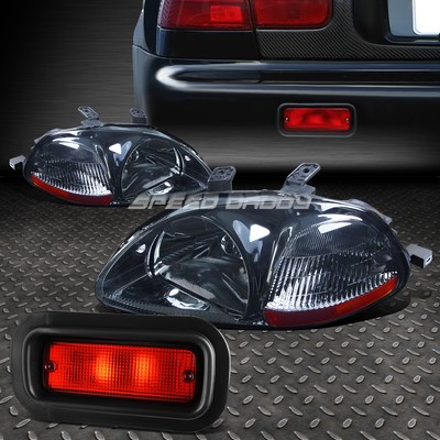 ДЫМЧАТАЯ ФАРА + ЖЕЛТЫЙ ПОВОРОТНЫЙ СИГНАЛ + КРАСНЫЙ ЗАДНИЙ ПРОТИВОТУМАННЫЙ ФОНАРЬ + ВЫКЛЮЧАТЕЛЬ ДЛЯ CIVIC 96-98