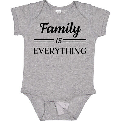 Inktastic Family Is Everything In Black Text Baby Bodysuit Reunion Dad Fathers