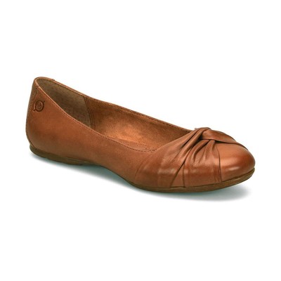 Женские мокасины-слипоны Born из кожи Lilly Tan шириной 8,5 (C, D, W) BHFO 2497