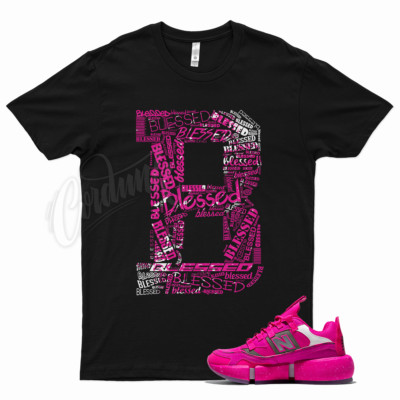 Black BLESSED T Shirt for Jaden Smith X Balance Vision Racer Pink NB Fury
