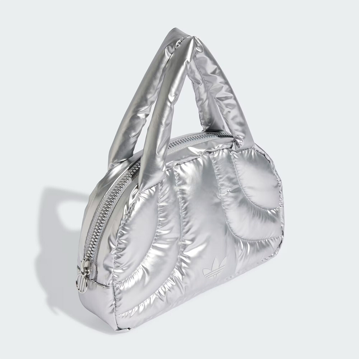 New Adidas Original METALIC MINI BOWLING BAG JD1337 SILVER