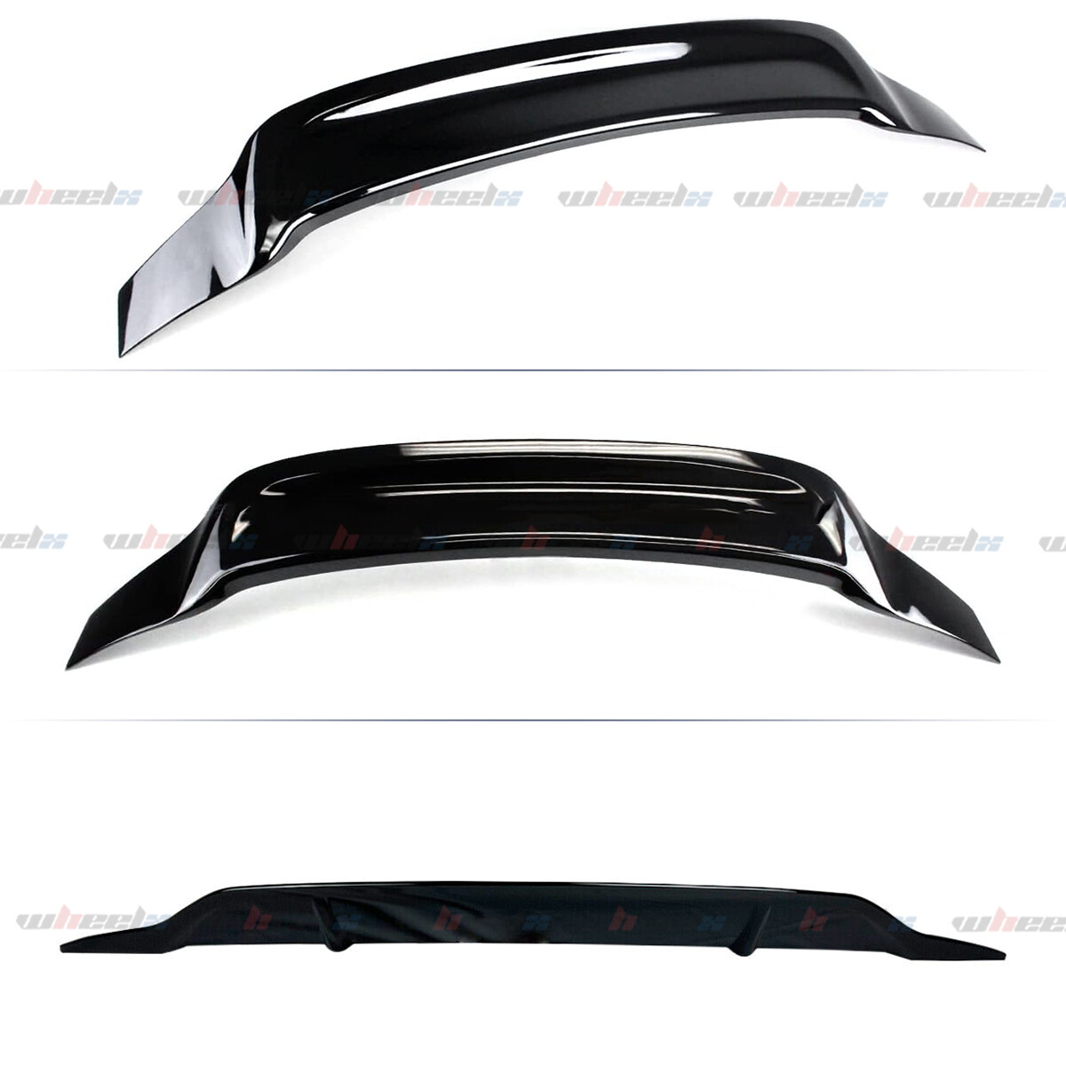 For 2006-2011 Civic 4DR Sedan Glossy Black RS Style Highkick Trunk Wing Spoiler