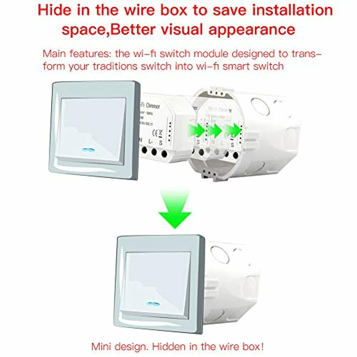 DIY Smart WiFi Lumière LED Gradateur Smart Life/Tuya APP ...