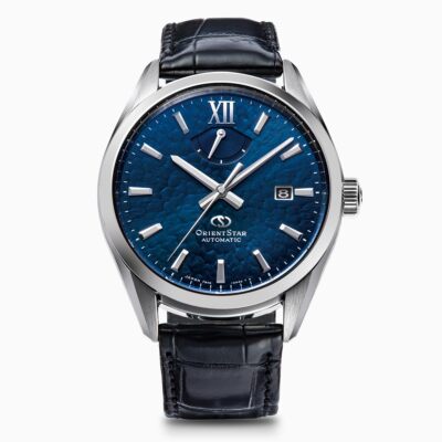 Pre-owned Orient Star Rk-bx0003l M34 F8 Date Contemporary Made In Japan Watch Blue