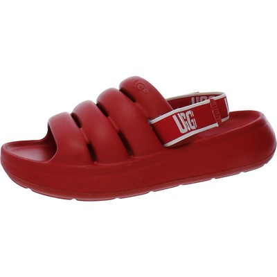 

Ugg Womens Sport Yeah Red Open Toe Sport Sandals Shoes 12 Medium (B,M) BHFO 0554, Scarlet/bright white