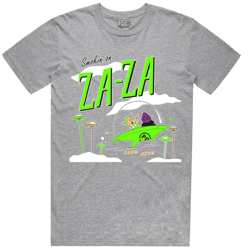 

Серая/зеленая электрик футболка ZAZA Planet of the Grapes, Gray/electric green