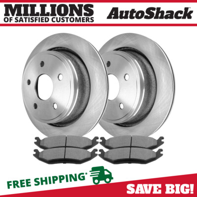 Rear Brake Rotors & Pads for Dodge Durango Chrysler Aspen 2005-2018 Ram 1500 V8