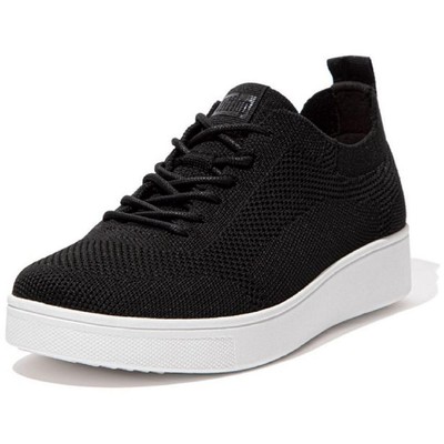 Повседневные и модные женские кроссовки Fitflop Womens Rally черного цвета в тон 9 Medium (B, M) 1064