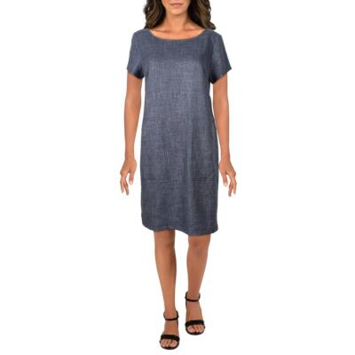 

Женское темно-синее платье прямого кроя длиной выше колена Connected Apparel  BHFO 5584, Navy