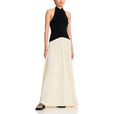 Solid & Striped Womens Soglio Halter Long Formal Evening Dress BHFO 1218