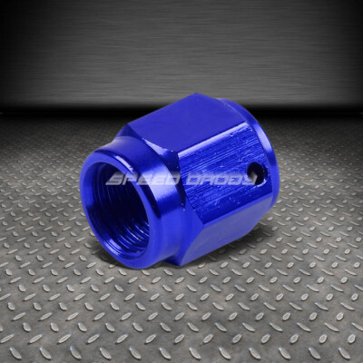 СИНИЙ АНОДИРОВАННЫЙ АЛЮМИНИЙ 4-AN AN4 С АДАПТЕРОМ 1/4 ДЛЯ ВНУТРЕННЕЙ УСТАНОВКИ КОЛПАЧКА/ЗАГЛУШКИ / ГАЙКИ