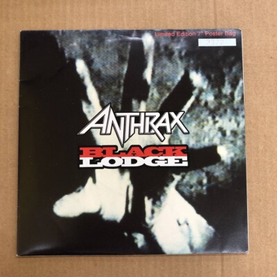 ANTHRAX Black Lodge EDIT w/ POSTER SLEEVE + NUMBERED UK 7 INCH Vinyl #3491 - NM