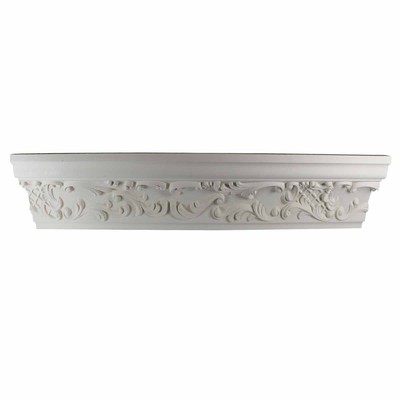 Ornate Cornice White Urethane  94" L Renovators Supply