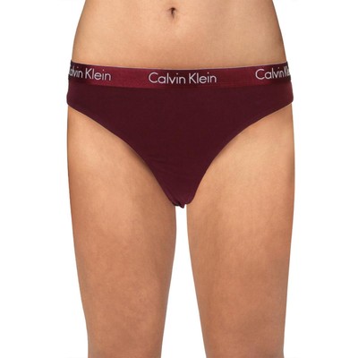 Calvin Klein Женское фиолетовое нижнее белье из 2 упаковок, трусики-стринги L BHFO 5186