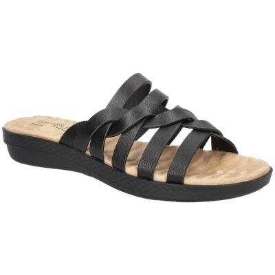

Женские сандалии Easy Spirit Sheri Black Slide Sandals 10 Medium (B,M) BHFO 4467, Black/gore