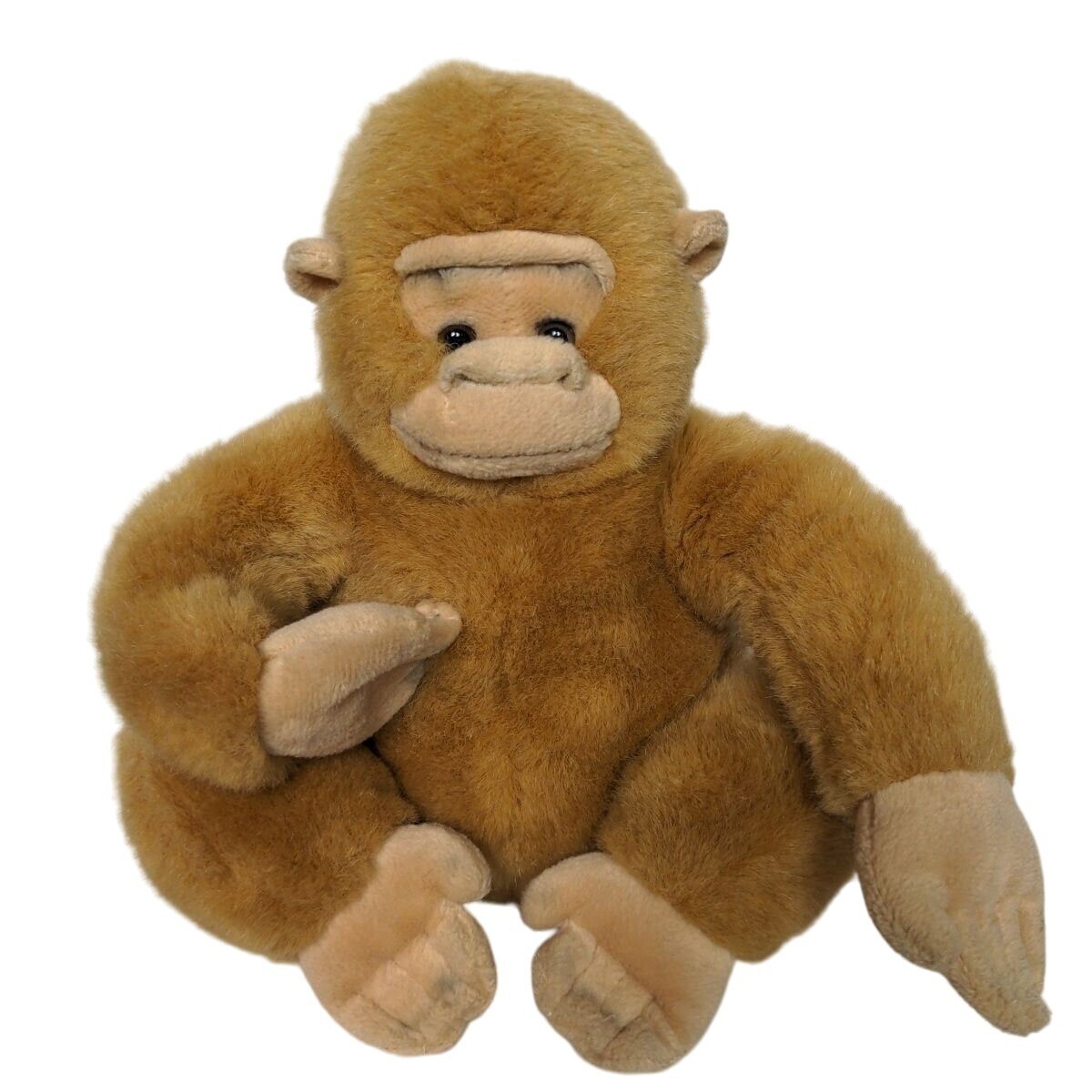 Goffa International Tan Brown Monkey Chimpanzee Zoo Plush Stuffed Animal 9.5