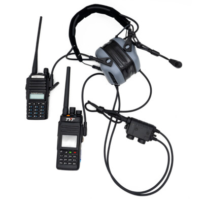 EARMOR M56 DUAL Push-to-Talk PTT Nexus 7.00 Plug for Kenwood/Baofeng