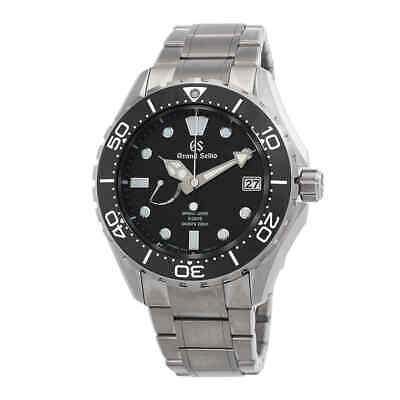 Pre-owned Grand Seiko Evolution 9 Spring Drive 5 Automatic Black Dial Men's Watch Slga015g