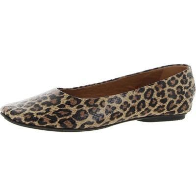 

Женские коричневые балетки Gentle Souls by Kenneth Cole Eugene Travel BHFO 9876, Natural/leopard