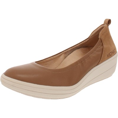 

Женские коричневые кожаные балетки Vionic Jacey 9, средние (B,M) BHFO 3155, Toffee